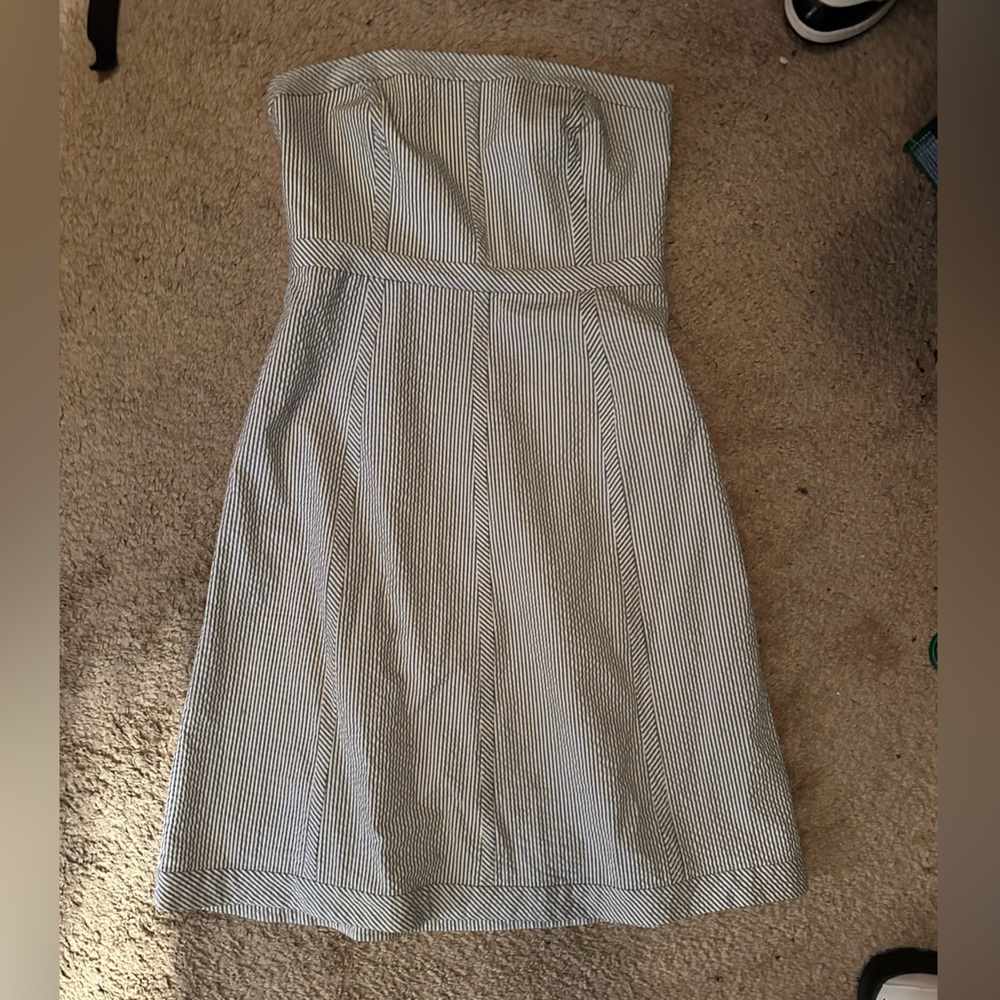 Harold's Blue and White Seersucker Dress